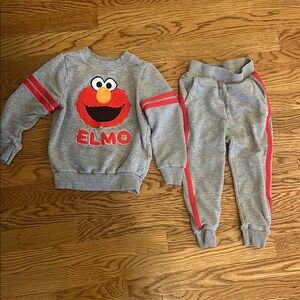 Elmo Gray Sweatshirt and Joggers Set